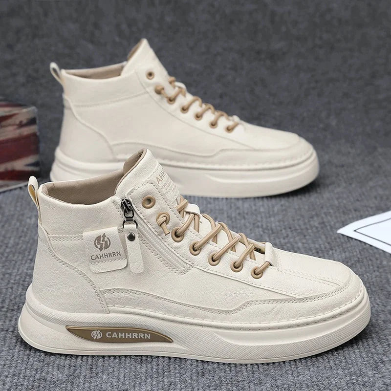 Male Sneakers High-top Loafers Skateboard Sports and Leisure Shoes for Men Men's Sneakers Non-Slip Soft and Comfortable New